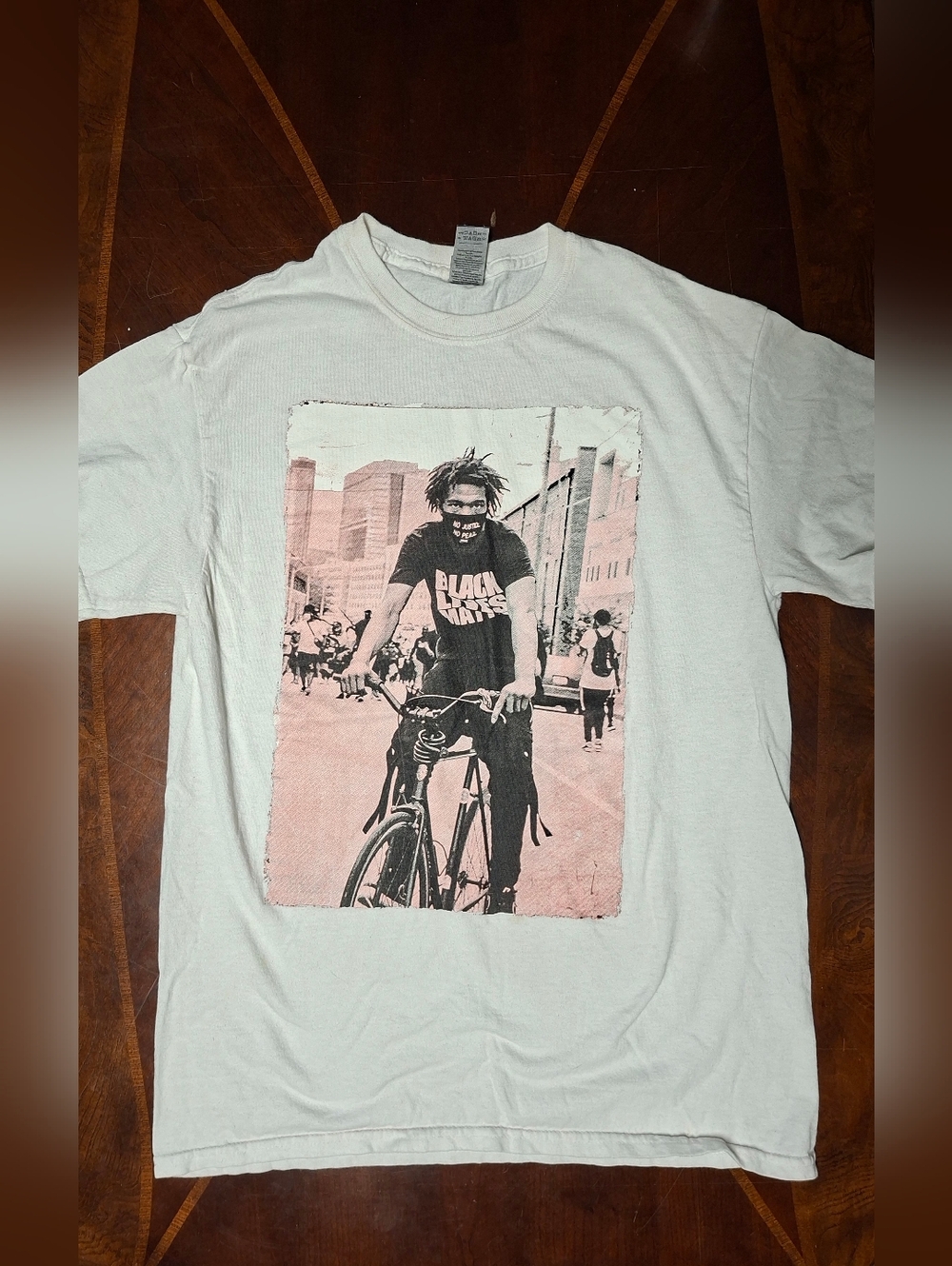 Men's White Graphic T-Shirt - Black Lives Print